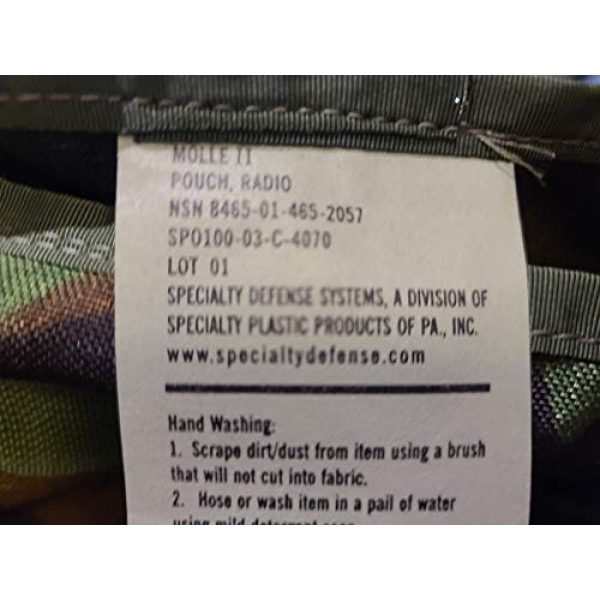 Generic Tactical Pouch 5 Specialty Defense Systems ~ Molle II Woodland Camo Radio Pouch Utility Pack Bag ~ USGI Military Issue Surplus