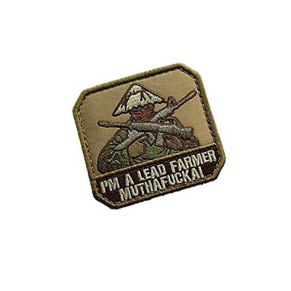 Embroidery Patch Airsoft Morale Patch 2 I'm A Lead Farmer Military Hook Loop Tactics Morale Embroidered Patch