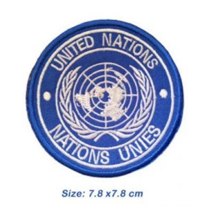 Tactical Embroidery Patch Airsoft Morale Patch 1 Un United Nations U.N. Tactical Embroidery Patch Hook & Loop Morale Patch Military Patch for Clothing Accessory Backpack Armband (color1)