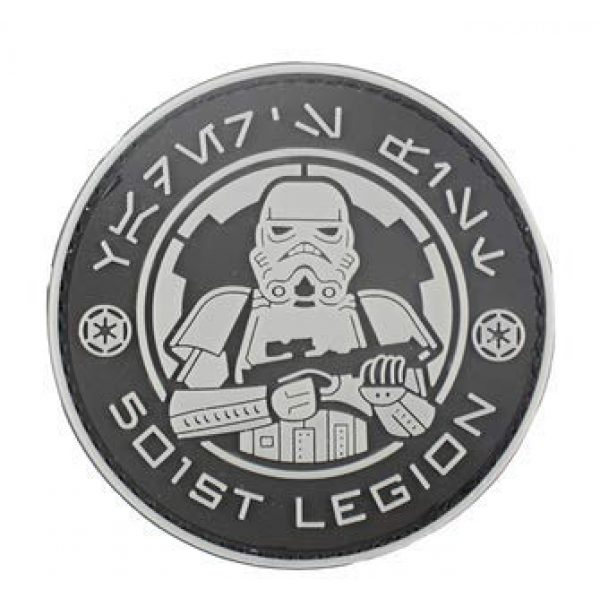 Tactical PVC Patch Airsoft Morale Patch 3 Star Wars 501st Stormtrooper Legion Logo PVC Military Tactical Morale Patch Badges Emblem Applique Hook Patches for Clothes Backpack Accessories