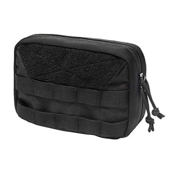 OneTigris Tactical Pouch 2 OneTigris MOLLE Admin Pouch & Empty IFAK Pouch (Black)