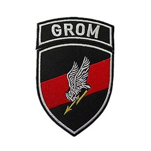 Embroidery Patch Airsoft Morale Patch 1 2 Pieces Polish Special Forces GROM TF-49 Military Hook Loop Tactics Morale Embroidered Patch