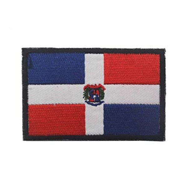 Tactical Embroidery Patch Airsoft Morale Patch 1 Dominican Flag Embroidery Patch Military Tactical Morale Patch Badges Emblem Applique Hook Patches for Clothes Backpack Accessories