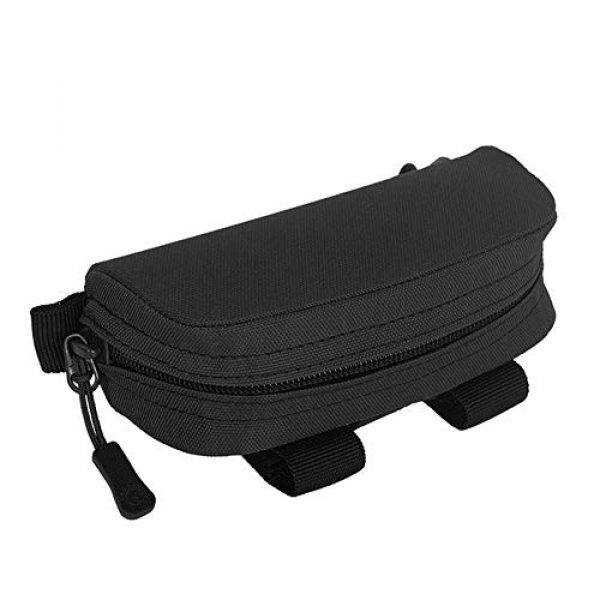 Huenco Tactical Pouch 6 Tactical Molle Sunglasses Case Portable Anti-Shock Clamshell Carry Eyeglasses Hard Case Outdoor Hunting Goggle Mag Pouch