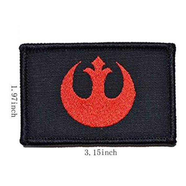 ODSP Airsoft Morale Patch 5 ODSP 4 Pieces Star War Embroidered Morale Hook and Loop Fastener Tactical Patches