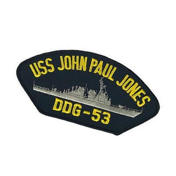 Embroidery Patch Airsoft Morale Patch 3 USS John Paul Jones DDG-53 Military Hook Loop Tactics Morale Embroidered Patch