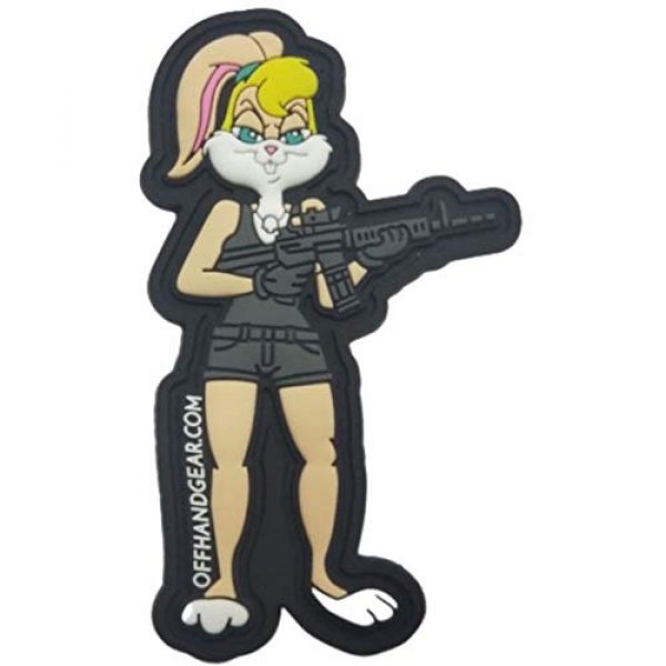 OffHand Gear Airsoft Morale Patch 2 OffHand Gear PVC Gun Bunny Morale Patch with Glow in The Dark Features