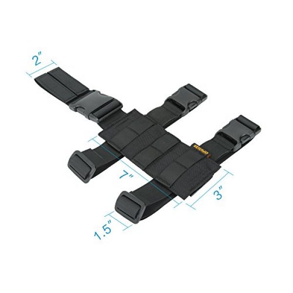 EXCELLENT ELITE SPANKER Tactical Pouch 2 EXCELLENT ELITE SPANKER Tactical Drop Leg Holster Adjustable Drop Leg Platform Molle Module Universal Bag for Left/Right Leg