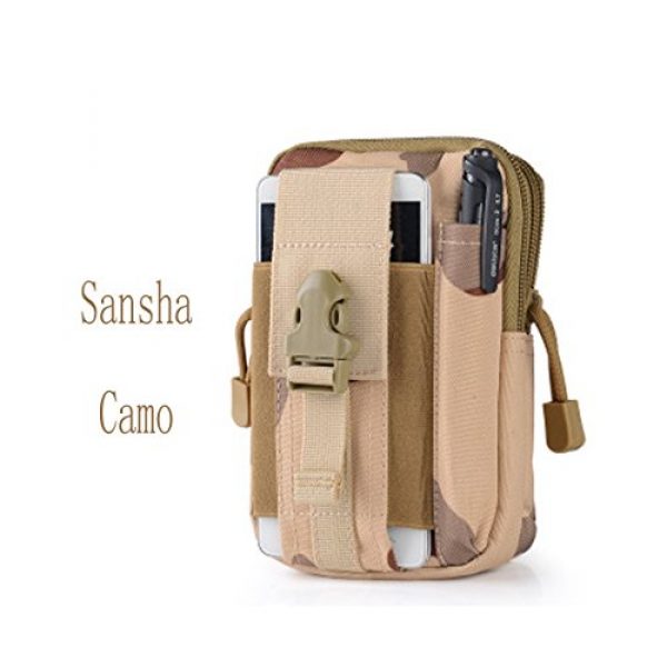 Abcsea Tactical Pouch 1 Abcsea Canvas Outdoor Tactical Wallets, Holster Military Molle Hip Waist Belt Bag Wallet Pouch Purse Phone Case with Zipper for iPhone 7 6s Plus 5S Samsung Galaxy S7 S6 LG HTC and More