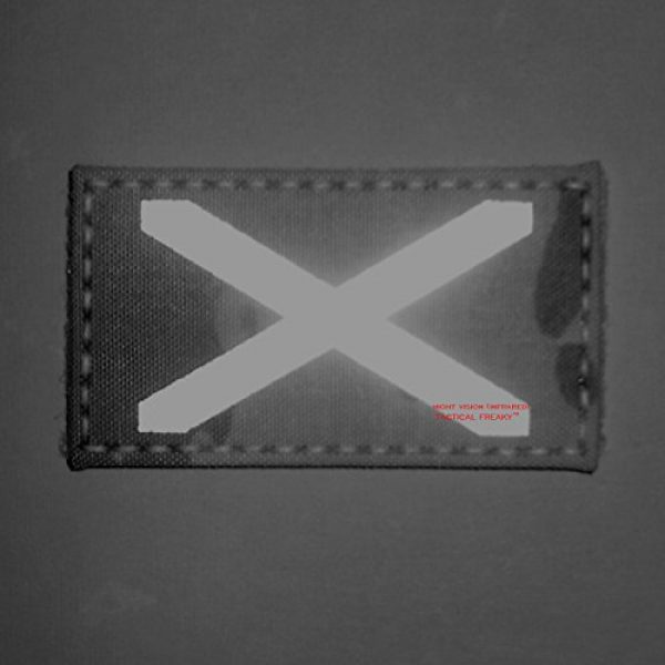 Tactical Freaky Airsoft Morale Patch 2 Multicam Infrared IR Alabama Flag Scotland 3.5x2 IFF Tactical Morale Fastener Patch