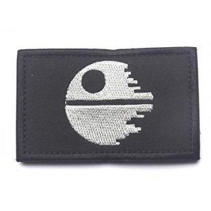 Tactical Embroidery Patch Airsoft Morale Patch 1 Star Wars Death Star Tactical Embroider Hook & Loop Morale Patch Military Patch for Clothing Accessory Backpack Armband