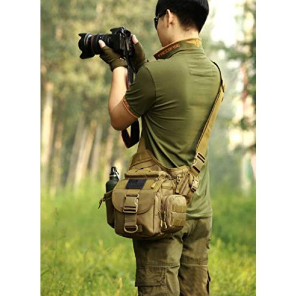 Protector Plus Tactical Pouch 3 Protector Plus Tactical DSLR Camera Messenger Bag Military Sling Crossbody Pack Assault Range Chest Shoulder Backpack EDC Diaper Daypack (Insert Bag & Patch Included)
