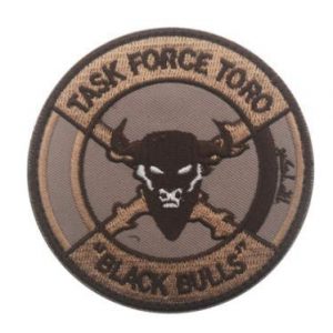 Tactical Embroidery Patch Airsoft Morale Patch 1 Black Bulls Task Force Toro Tactical Embroidery Patch Hook & Loop Morale Patch Military Patch for Clothing Accessory Backpack Armband (color1)
