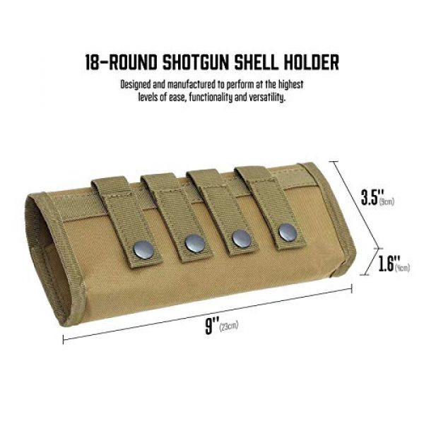 Livans Tactical Pouch 7 Livans Tactical Ammo Pouch, Cartridge Holder Molle Magazine Pouches Bullet Bag Shotgun Shell Holder Include U.S.A Flag Patch