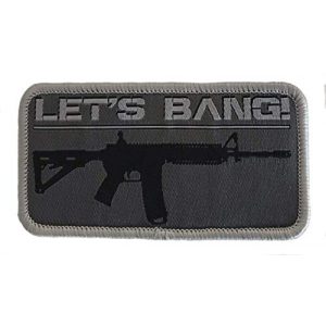 F-Bomb Morale Gear Airsoft Morale Patch 1 Let's Bang - AR15 / M4 - Embroidered Morale Patch