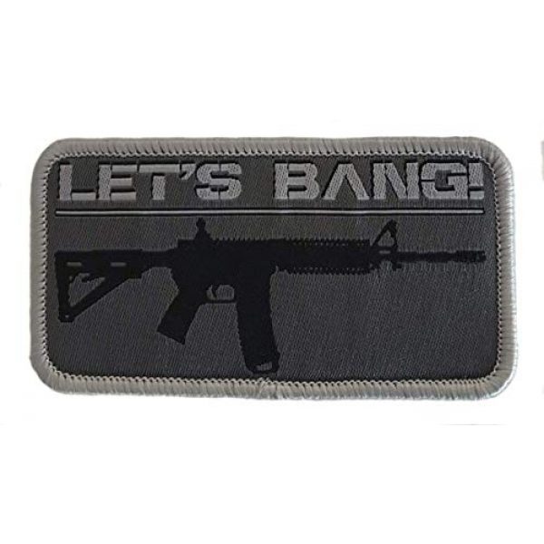 F-Bomb Morale Gear Airsoft Morale Patch 1 Let's Bang - AR15 / M4 - Embroidered Morale Patch