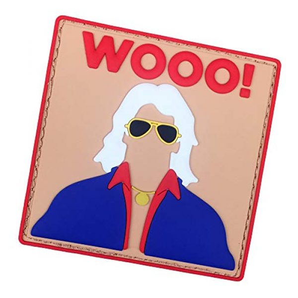 Violent Little Machine Shop Airsoft Morale Patch 1 Violent Little Machine Shop - Nature Boy Ric Flair"WOOO!" PVC Morale Patch WWE