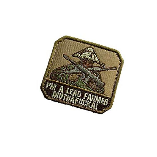 Embroidery Patch Airsoft Morale Patch 3 I'm A Lead Farmer Military Hook Loop Tactics Morale Embroidered Patch