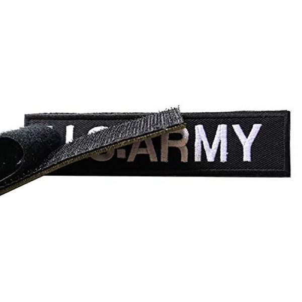 Acbell Airsoft Morale Patch 4 2 Piece Military Tactical Morale Patch U.S.Army DIY Cloth Patches 5.31" x 1.18" Hook & Loop Embroidered Badges