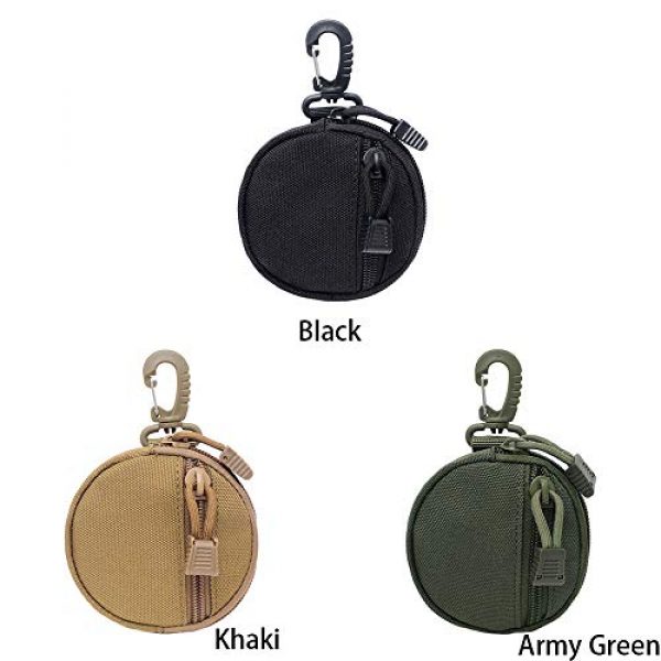XYAM Tactical Pouch 7 XYAM Tactical Universal Bags Military Molle Bag Hip Waist Belt Bag Wallet Pouch Purse Phone Case with Zipper(Black)