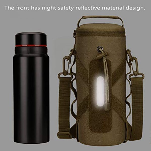Protector Plus Tactical Pouch 6 Protector Plus Tactical Water Bottle Pouch Military MOLLE Attachment Kettle Holder Bag H2O Drinks Carrier Case (Patch Included)