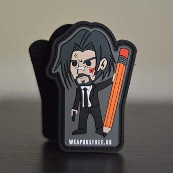 weaponsfree.us Airsoft Morale Patch 1 John Wick Custom Tactical Morale PVC Patch