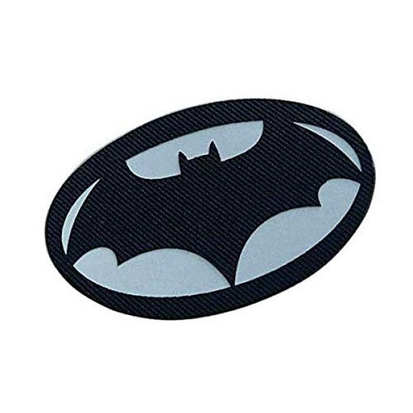 Embroidery Patch Airsoft Morale Patch 2 Batman Superhero Military Hook Loop Tactics Morale Luminous Reflective Patch (color1)