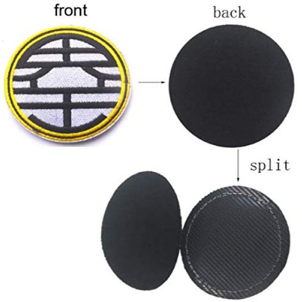 Military Embroidered Patch Airsoft Morale Patch 2 Dragon Ball Z King Kai Goku Chinese Symbol Tactical Morale Military Embroidered Patch