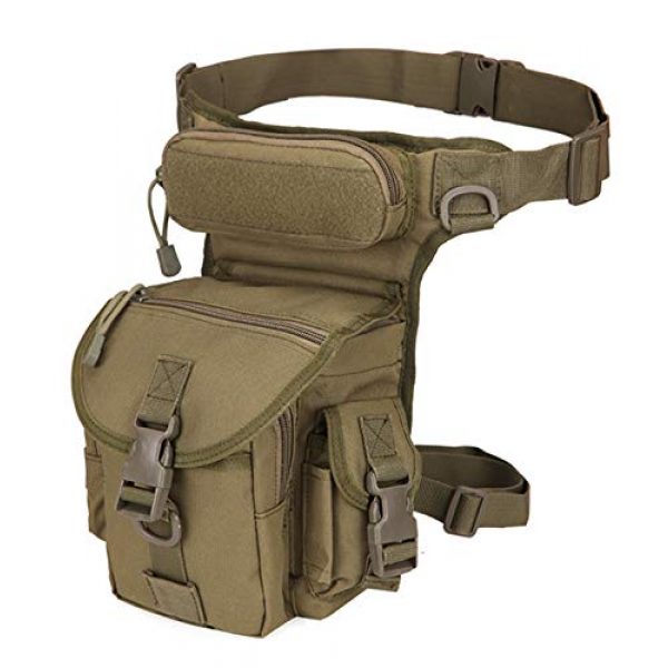 FSO Tactical Pouch 1 FengSi Tactical Drop Leg Pouch | Tool Fanny Thigh Pack Bags | Military Outdoor Camera Motorcycle Cycling Hiking Utility Thigh Waist Pack | 6 Colors Available