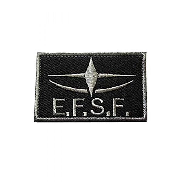 Embroidery Patch Airsoft Morale Patch 1 Mobile Suit Gundam Earth Federation Space Force E.F.S.F. Patch Applique Military Hook Tactics Morale Patch