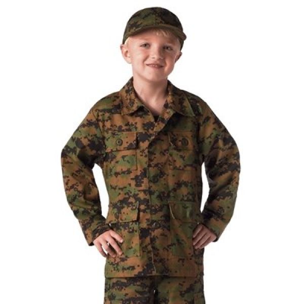 Rothco Tactical Shirt 2 Kids BDU Shirt - Woodland Digital Camo