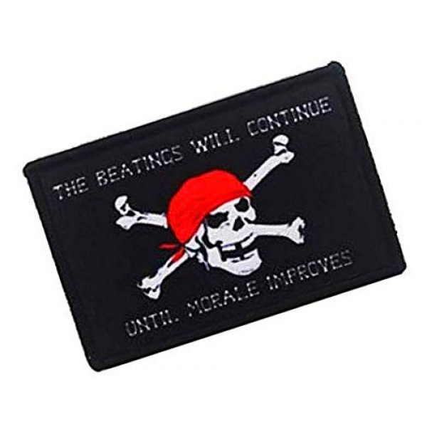 Fine Print Patch Airsoft Morale Patch 2 Jolly Roger Pirate Skull Military Hook Loop Tactics Morale Printed Patch