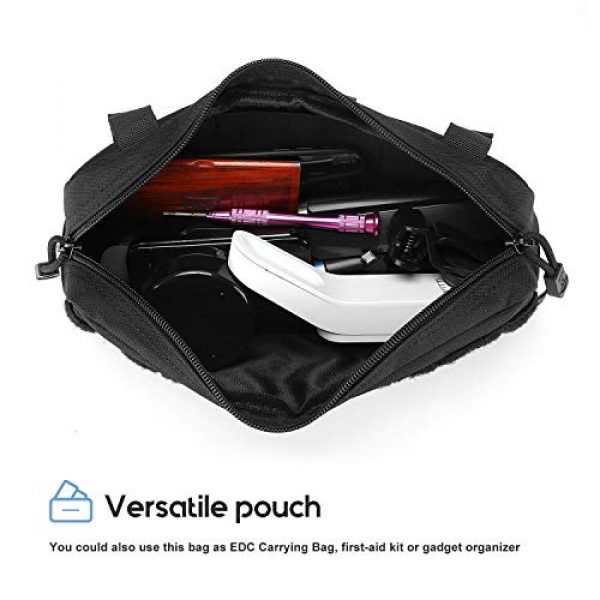 ProCase Tactical Pouch 4 ProCase Tactical Admin Pouch (Longer Size) Bundle with Tactical MOLLE Pouch (Higher Size)
