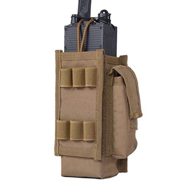 IDOGEAR Tactical Pouch 1 IDOGEAR Tactical Radio Pouch Molle Radio Holder for Walkie Talkies PRC 148 / 152 Radio Airsoft Military Outdoor Sports 500D Nylon
