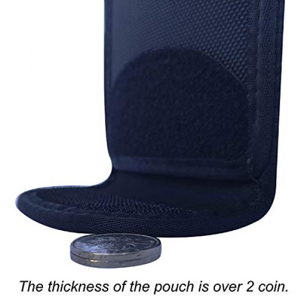 P&Q Tactical Pouch 4 Nylon Glove Pouch Police Firefighter EMS EMT Paramedic Medical Disposable Gloves Holder for 2 and 2.25" Duty Belt