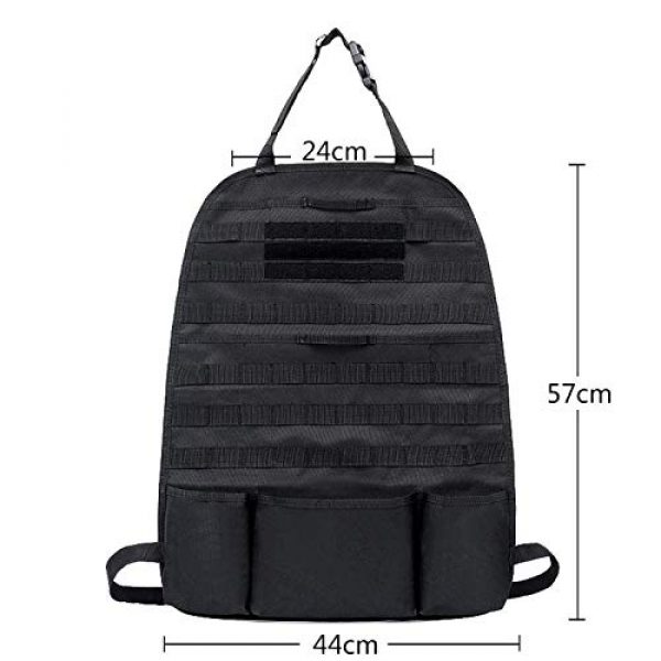 Pvnoocy Tactical Pouch 3 Pvnoocy Molle Tactical Car Back Seat Organizer for All Cars 1000D Nylon Car Seat Cover Storage Pockets Hanging Pouch Auto Accessories