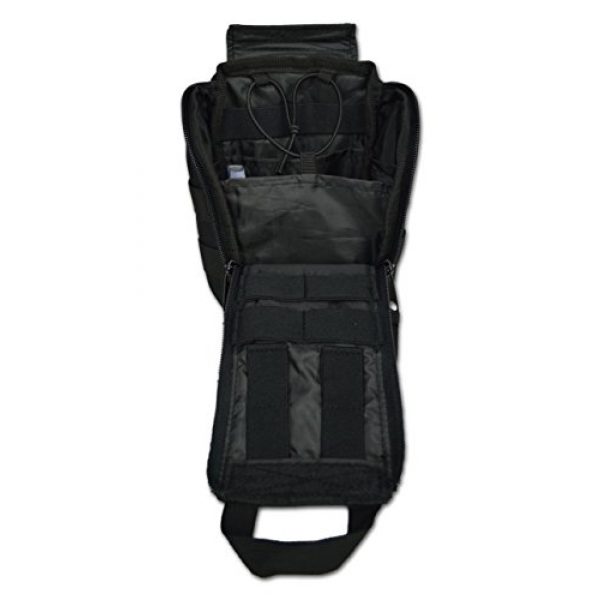 Lightning X Products Tactical Pouch 2 Lightning X Products Premium Nylon MOLLE Pouch Emergency Bag, Ideal for Tactical Medics, Military, Outdoor Enthusiasts (8" x 5.5" x 4", Black or Tan, Designed for Bulky Gear)