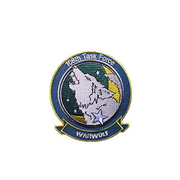 Generic Airsoft Morale Patch 1 Ace Combat Assault Horizon 'Warwolf' Military Patch Fabric Embroidered Badges morale Patch Tactical Stickers for Clothes with Hook & Loop