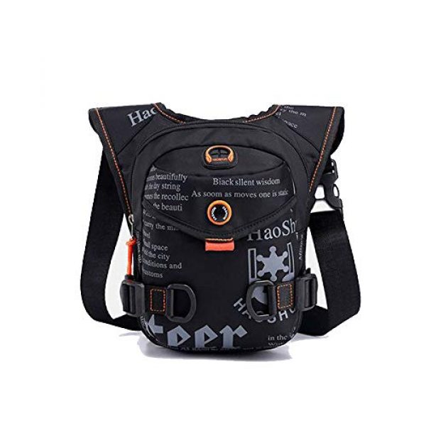 G-fun Tactical Pouch 1 G-fun GFun Waterproof Waist Fanny Pack Messenger Shoulder Drop Leg Bag Tactical Military Thigh Hip Outdoor Pack with Earphone Hole Travel Hiking Climbing Cycling for Men