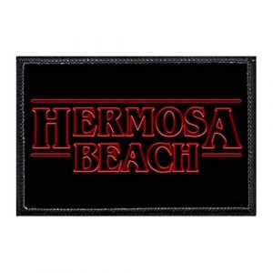 P PULLPATCH Airsoft Morale Patch 1 Hermosa Beach - Stranger Things Morale Patch | Hook and Loop Attach for Hats, Jeans, Vest, Coat | 2x3 in | by Pull Patch