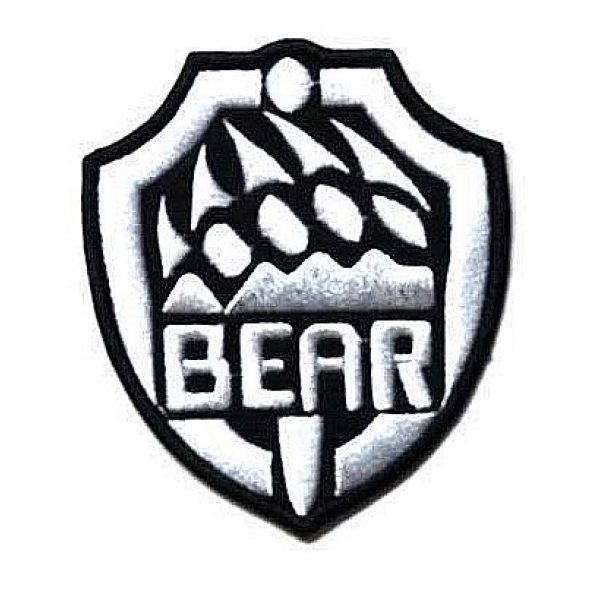 Embroidery Patch Airsoft Morale Patch 3 2 Pieces Escape from Tarkov Bear Claw Military Hook Loop Tactics Morale Embroidered Patch (color3)