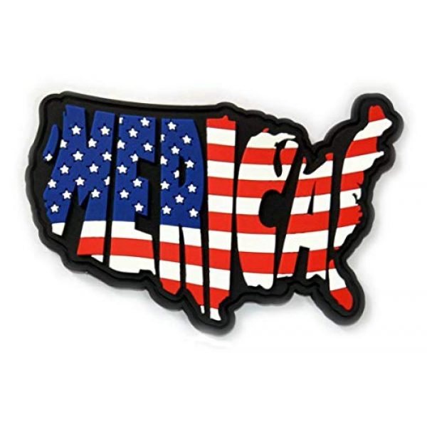 Check Six Patch Works Airsoft Morale Patch 1 'Merica! Morale Patch