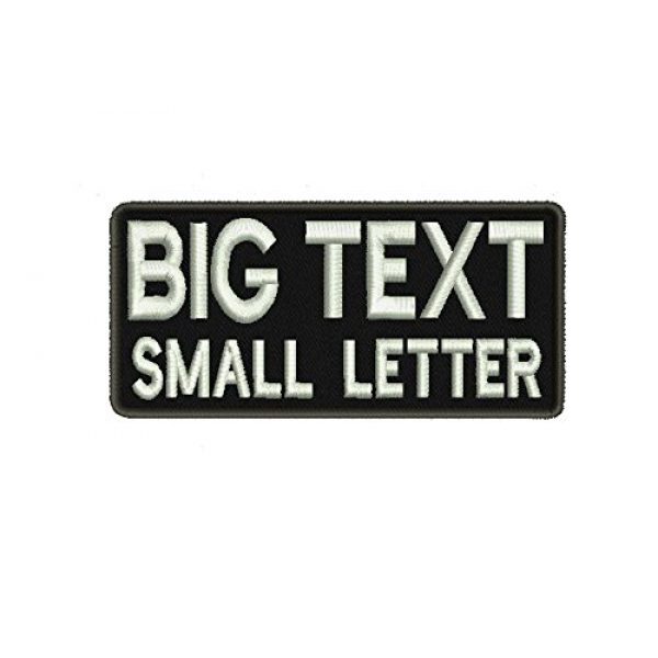 Lan Stang Airsoft Morale Patch 1 Lan Stang Big and Small Letter 2 Line Custom Personalized Name Patch Morale Tactical Badge Hook Fastener on Back