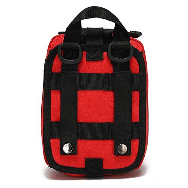 Nujiaa Tactical Pouch 3 Nujiaa First Aid Bag Pouches, Empty IFAK Pouch, Premium Molle EMT Tactical Medical Kit Survival Military, Small Emergency Supplies Pack Accessories for Camping, Hiking, Hunting and Travel (Bag Only)