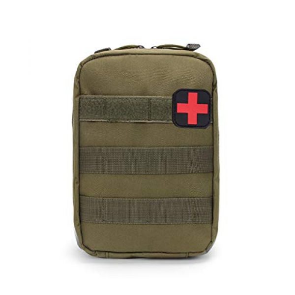 Military Ba Tactical Pouch 1 Military Ba EMT Pouch MOLLE Ifak Pouch Tactical MOLLE First Aid Kit Utility Pouch-64.38.3 Army Green