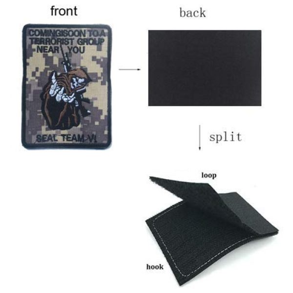 Military Embroidered Patch Airsoft Morale Patch 3 Death Card Rectangular Spade A Poker Tactical Morale Military Embroidered Patch