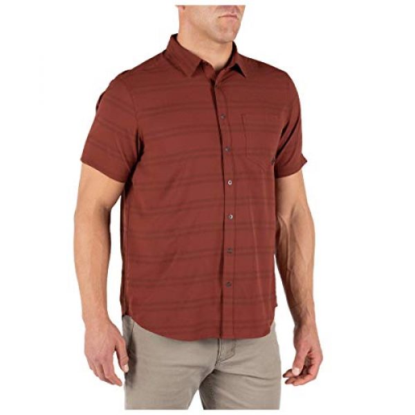 5.11 Tactical Shirt 3 5.11 Tactical Men's So Swift Short Sleeve Shirt, Metal Ring Snaps, Style 71388