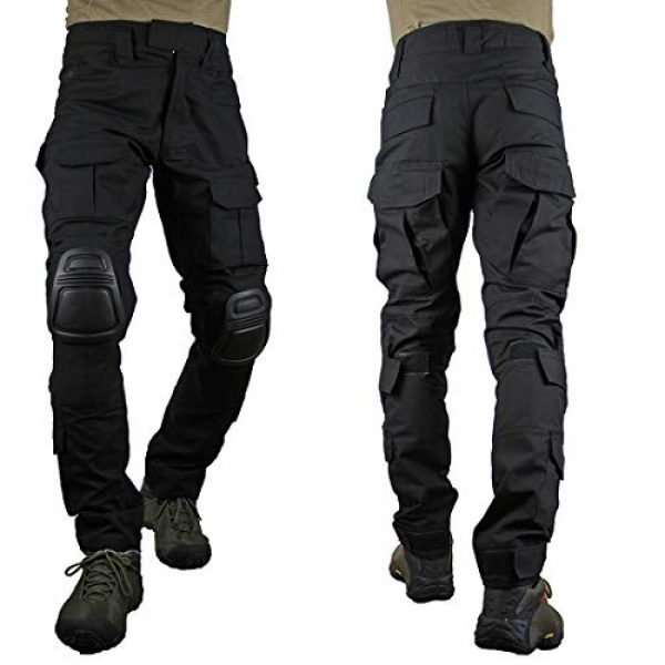 zuoxiangru Tactical Pant 2 zuoxiangru Men's Multicam Tactical Pants Multi-Pockets Military Camo Outdoor Airsoft Combat Hunting Pants with Knee Pads