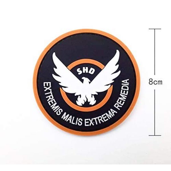 Morton Home Airsoft Morale Patch 2 Morton Home Airsoft -Game -Cosplay The Division SHD Rubber 3D PVC Badge MORCLA Patch (Yellow) (2)