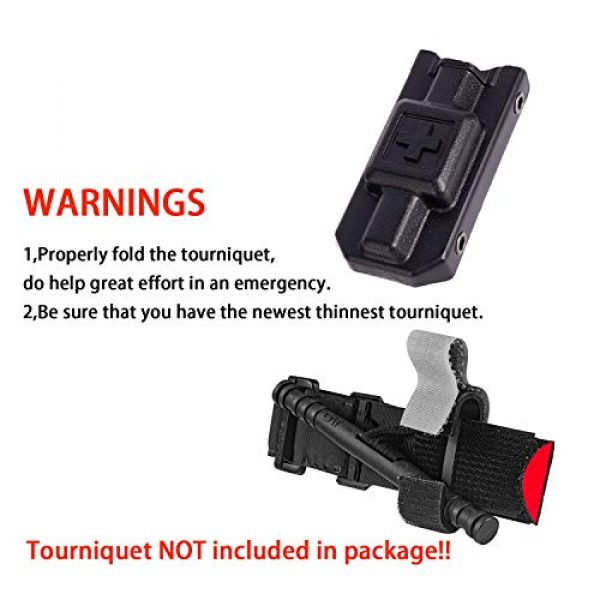 Evanno Tactical Pouch 4 Evanno Tourniquet Holder, TQ Case for CAT Combat Application Tourniquets Gen 7 | Tourniquet Holster TQ Holder for Duty BeltFits Molle Equipment, Police Gear (Tourniquet Not Included)